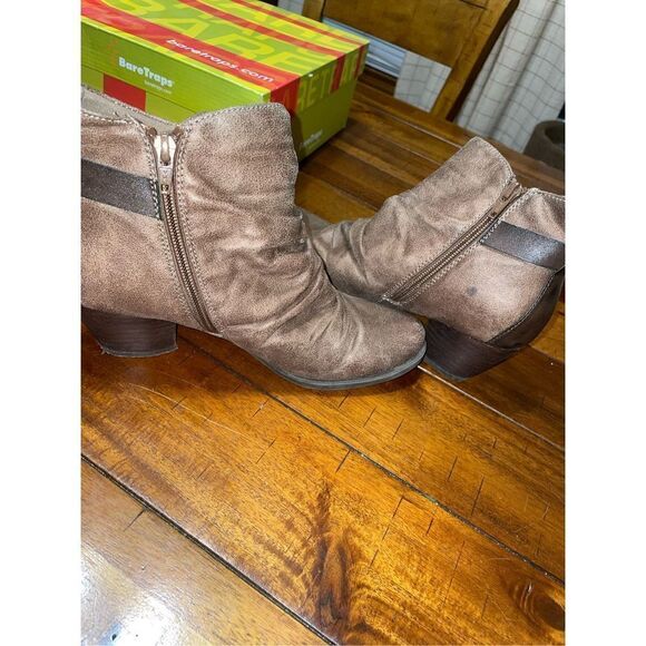BareTraps Rikita Taupe Zip Up Boots Women’s 8 - Picture 7 of 9